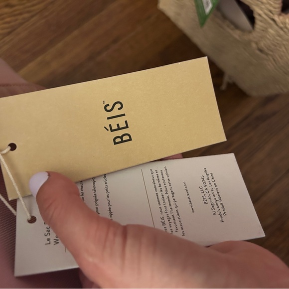 BEIS Blush Pink Convertible Weekender - Picture 2 of 16